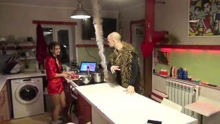 Orosz tinédzser csajszi dp-be dugva