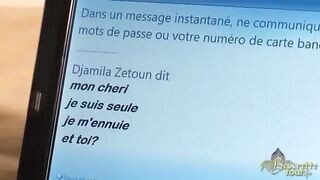 Kívánatos zsenge arab picsa leszopja a falloszt