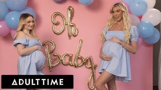 Gyönyörű terhes barinők hármasban: Rylee Blake és Aubrey Kate kettyintenek egy hűtlen férjjel!