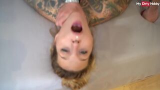 Kíméletlen német amatőr milf orálozza a hatalmas fasznak