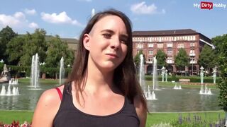 Német turista nőci kültéri anális kufircolása