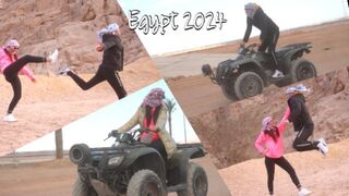 Motor, bula és baszás: izgat, ahogy a sínai-sivatagban motorozik egy szexi ribanc, egyiptom 2024