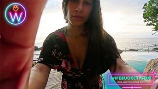 WifeBucket Vágyai - Lágy MILF Lovagol a Naplementében Gigantikus Mellekkel és Szenvedéllyel
